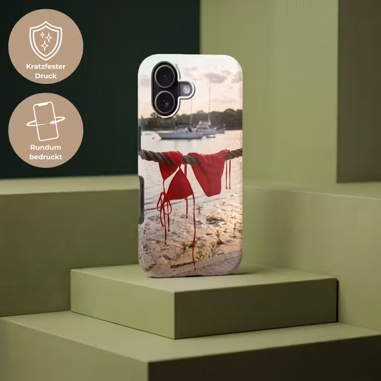 Badkleding - Rood - Zomer - Water - Zonsondergang Toughcase MagSafe Apple iPhone 17 klein -USP_PrintM_DE