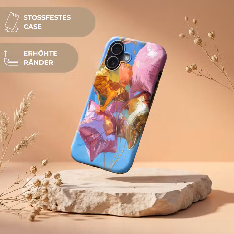 Ballonnen - Goud - Stervorm - Roze Toughcase MagSafe Apple iPhone 17 klein -USP_RandenV_DE