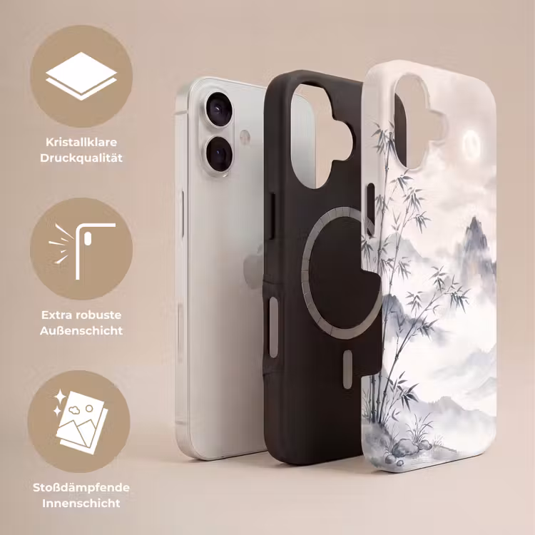 Bamboe - Azië - Grijs Toughcase MagSafe Apple iPhone 17 klein -USP_Lagen_DE
