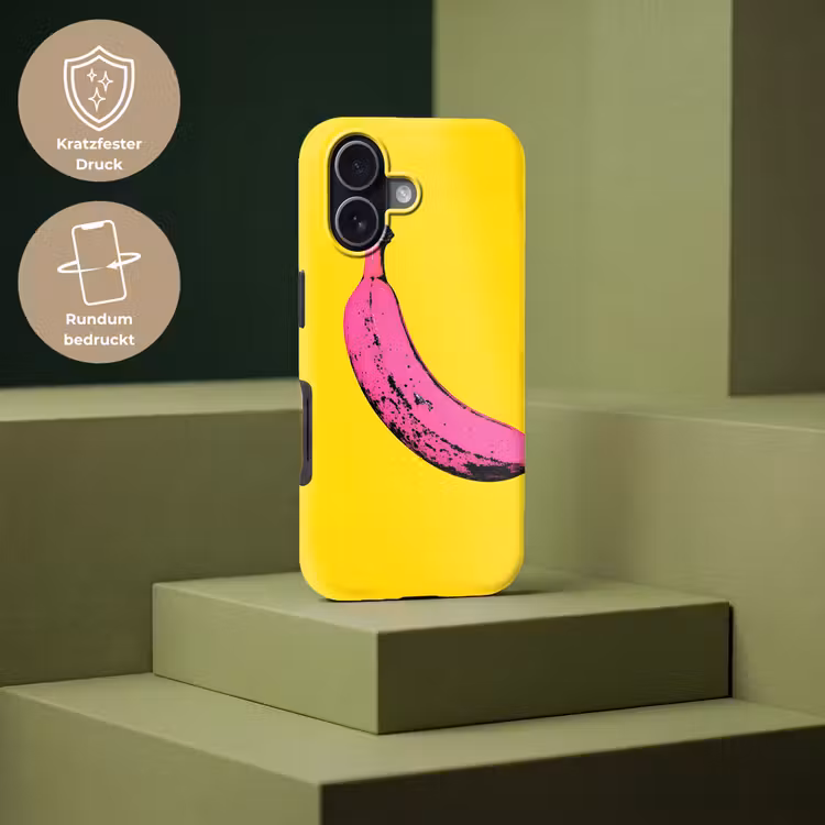 Banaan - Grafisch - Geel Toughcase MagSafe Apple iPhone 17 klein -USP_PrintM_DE