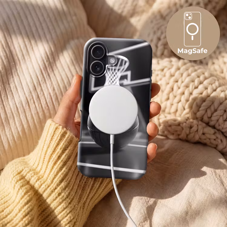 Basketbal - Basketbalveld - Lichtlijnen Toughcase MagSafe Apple iPhone 17 klein -USP_MagsafeV