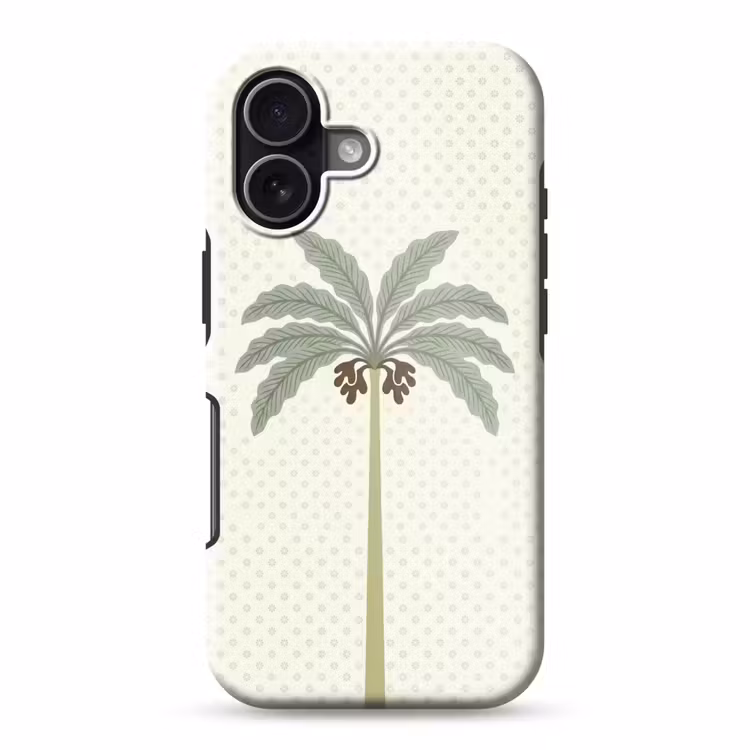 Boom - Bladeren - Groen - Decoratief - Beige Toughcase MagSafe Apple iPhone 17 klein -3d