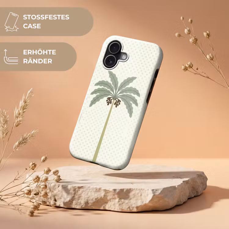 Boom - Bladeren - Groen - Decoratief - Beige Toughcase MagSafe Apple iPhone 17 klein -USP_RandenV_DE