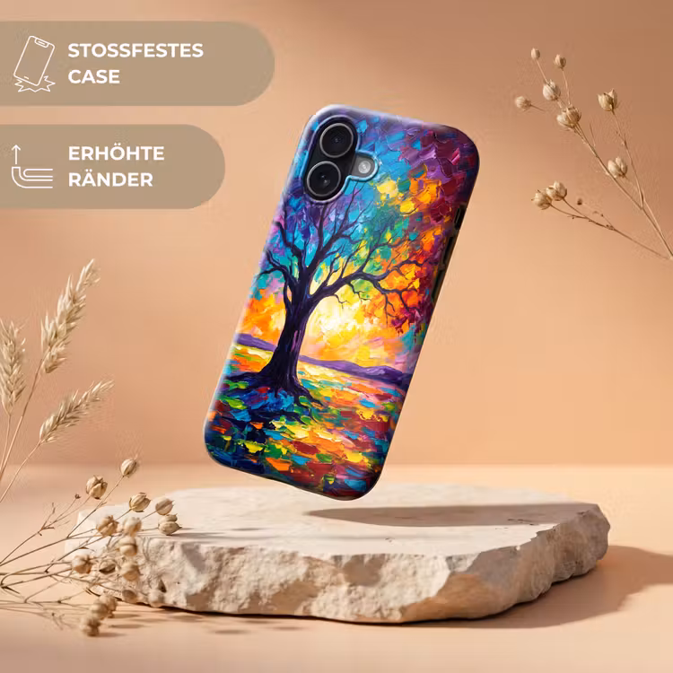 Boom - Landschap - Natuur - Abstract - Kleurrijk Toughcase MagSafe Apple iPhone 17 klein -USP_RandenV_DE