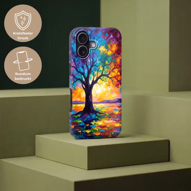 Boom - Landschap - Natuur - Abstract - Kleurrijk Toughcase MagSafe Apple iPhone 17 klein -USP_PrintM_DE