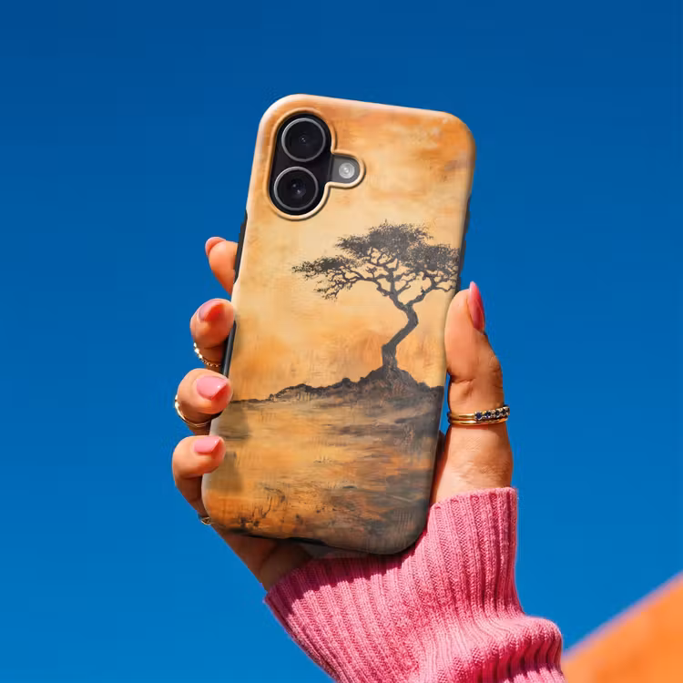 Boom - Landschap - Oranje Toughcase MagSafe Apple iPhone 17 klein -Sfeer1V