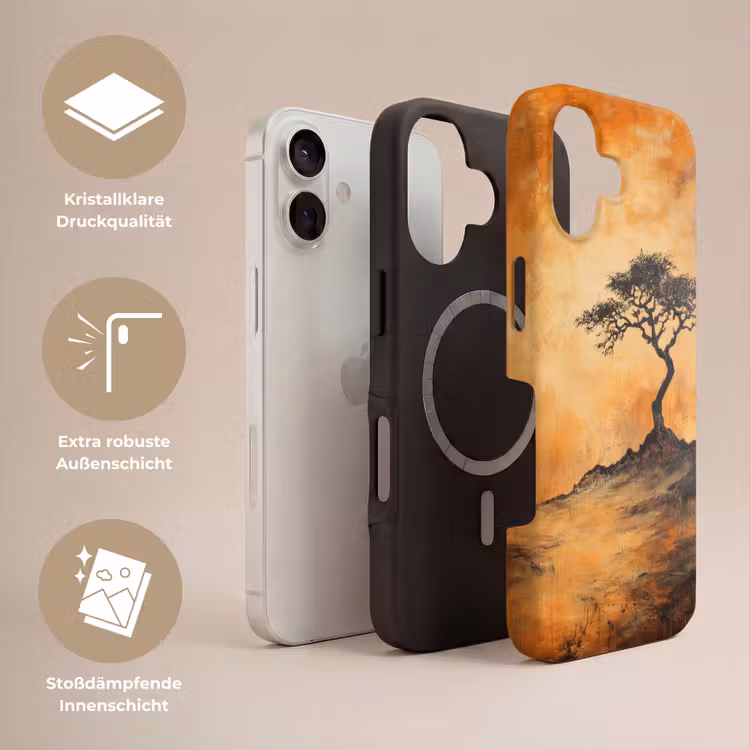 Boom - Landschap - Oranje Toughcase MagSafe Apple iPhone 17 klein -USP_Lagen_DE