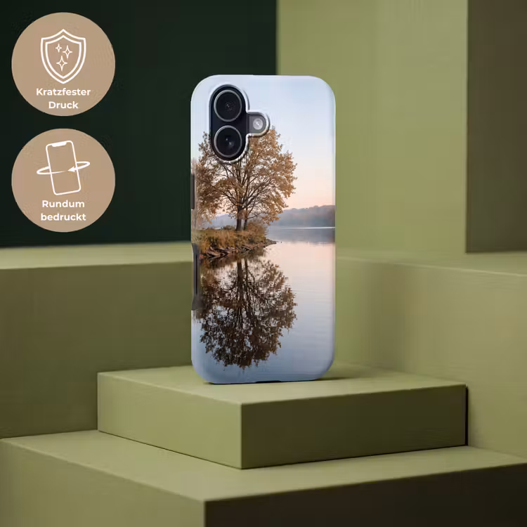 Bomen - Reflectie - Water - Zonsopgang - Serene Toughcase MagSafe Apple iPhone 17 klein -USP_PrintM_DE