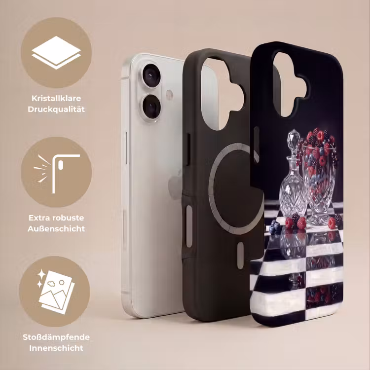 Handyhülle Toughcase - Beeren – Kristall – Stillleben - Bessen - Kristal - Stilleven Toughcase MagSafe Apple iPhone 17 klein