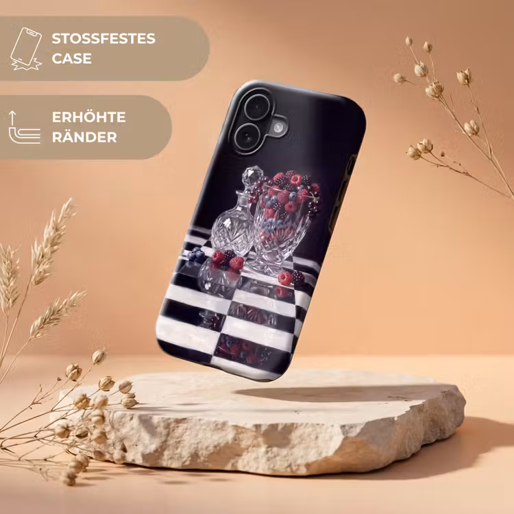 Handyhülle Toughcase - Beeren – Kristall – Stillleben - Bessen - Kristal - Stilleven Toughcase MagSafe Apple iPhone 17 klein
