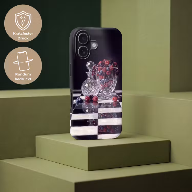 Handyhülle Toughcase - Beeren – Kristall – Stillleben - Bessen - Kristal - Stilleven Toughcase MagSafe Apple iPhone 17 klein