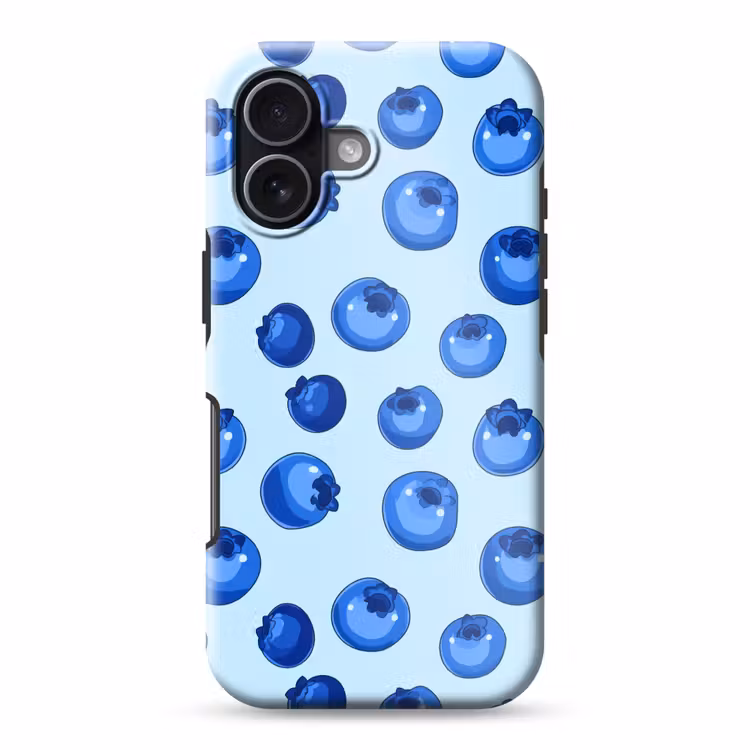 Bessen - Modern - Blauw Toughcase MagSafe Apple iPhone 17 klein 1017 -3d