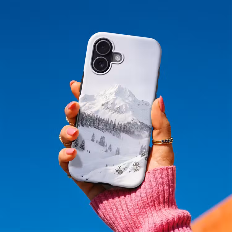Berg - Sneeuw - Winter - Natuur - Wit Toughcase MagSafe Apple iPhone 17 klein -Sfeer1V