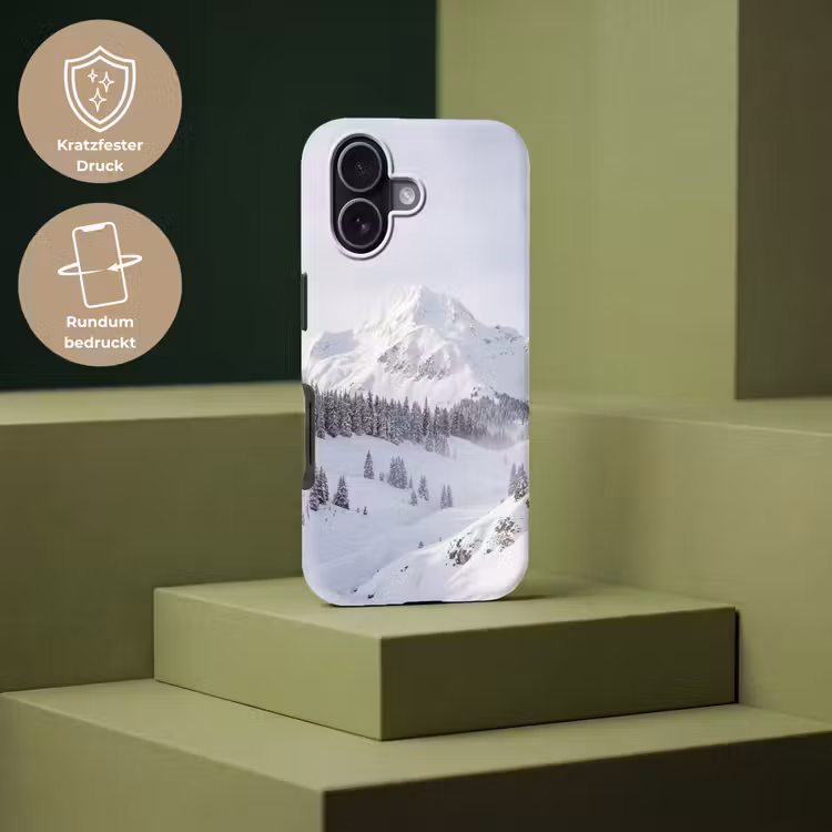 Berg - Sneeuw - Winter - Natuur - Wit Toughcase MagSafe Apple iPhone 17 klein -USP_PrintM_DE