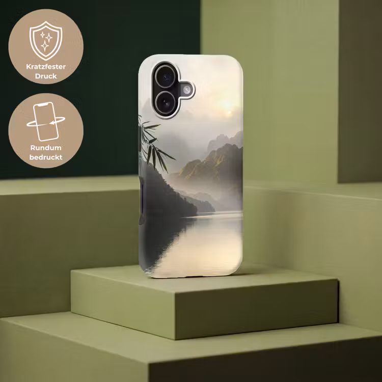 Bergen - Water - Mist - Natuur - Landschap Toughcase MagSafe Apple iPhone 17 klein -USP_PrintM_DE
