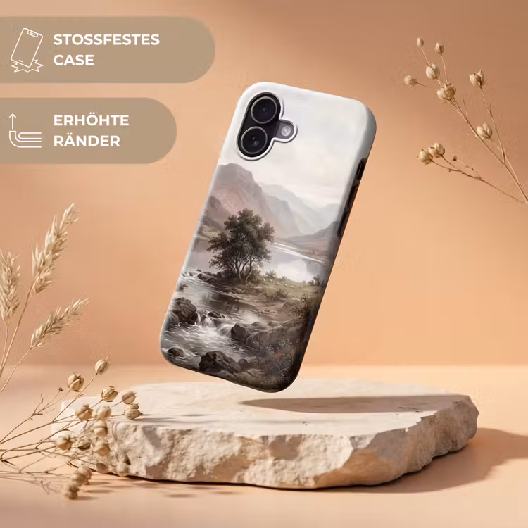 Berglandschap - Meer - Bergen - Vallei - Klassiek Toughcase MagSafe Apple iPhone 17 klein -USP_RandenV_DE