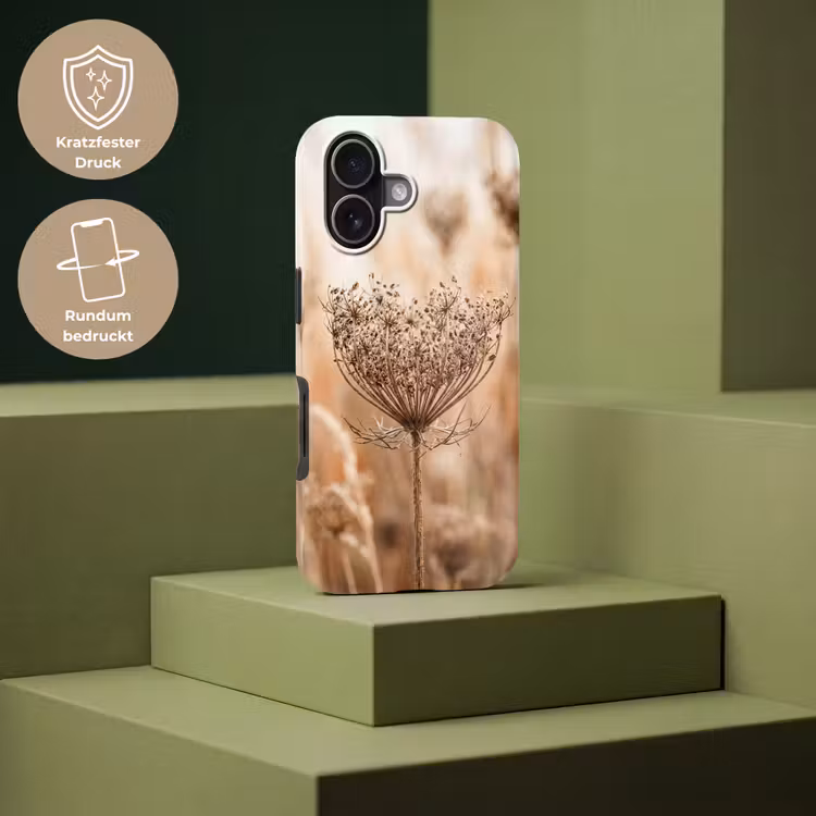 Schermbloem - Droogbloem - Winter - Beige - Minimalistisch Toughcase MagSafe Apple iPhone 17 klein -USP_PrintM_DE