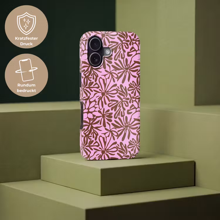 Organisch - Patroon - Roze Toughcase MagSafe Apple iPhone 17 klein 1017 -USP_PrintM_DE