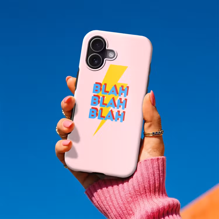 Blah - Bliksem - Roze Toughcase MagSafe Apple iPhone 17 klein -Sfeer1V