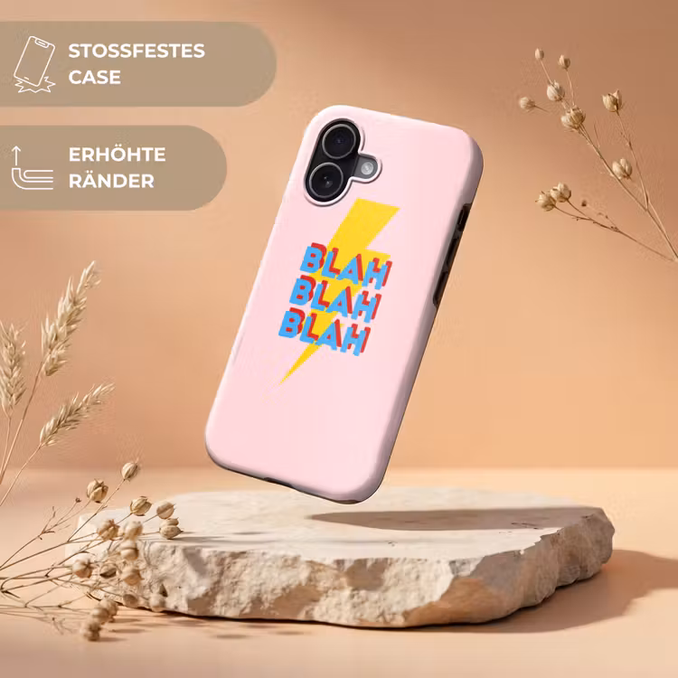 Blah - Bliksem - Roze Toughcase MagSafe Apple iPhone 17 klein -USP_RandenV_DE