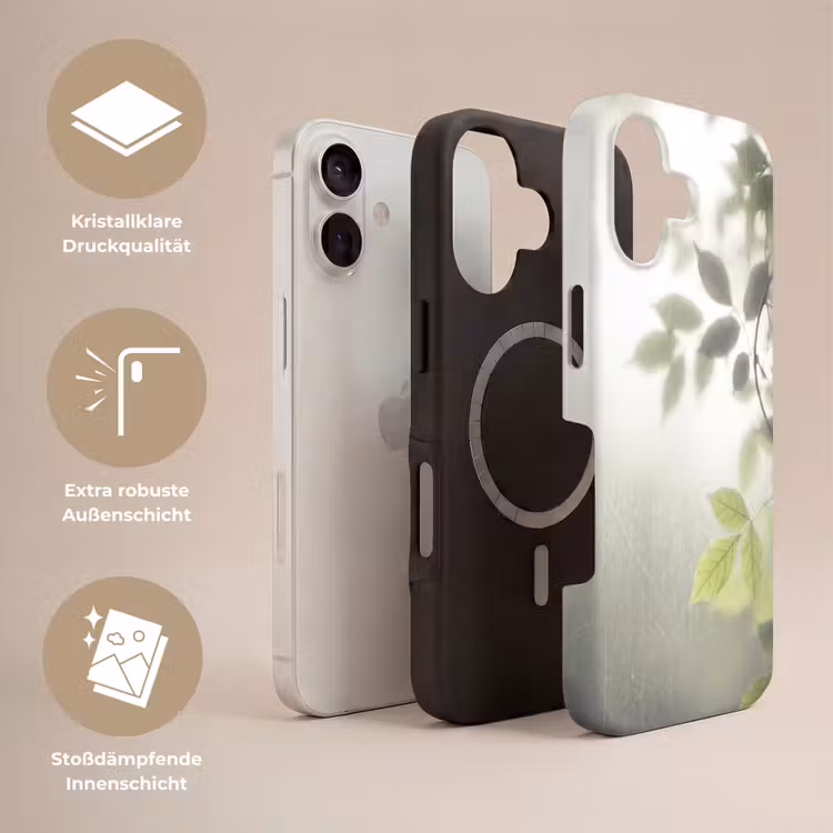 Blad - Schaduw - Natuur - Abstract - Groen Toughcase MagSafe Apple iPhone 17 klein -USP_Lagen_DE