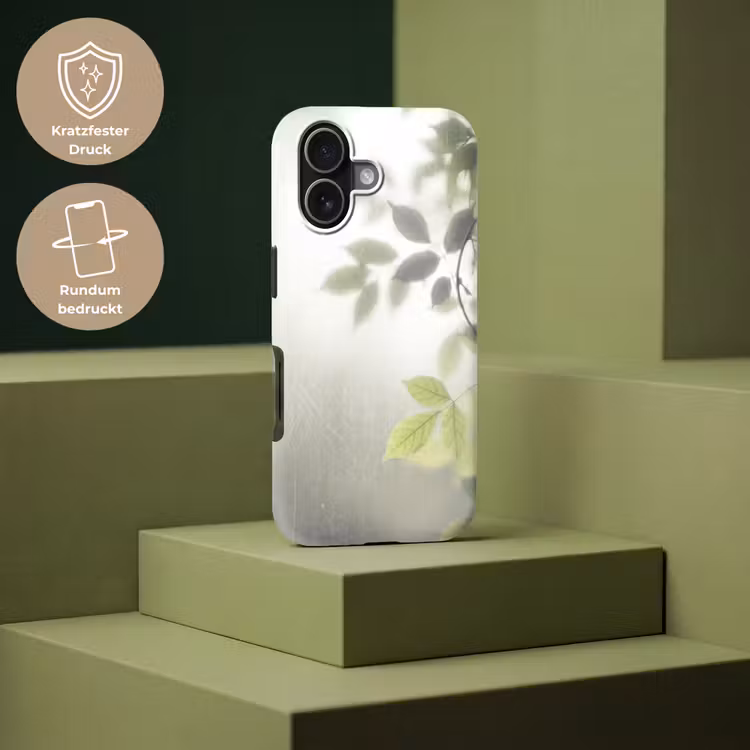 Blad - Schaduw - Natuur - Abstract - Groen Toughcase MagSafe Apple iPhone 17 klein -USP_PrintM_DE