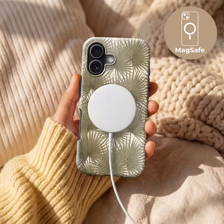Blad - Tropisch - Patroon - Natuur - Groen Toughcase MagSafe Apple iPhone 17 klein -USP_MagsafeV