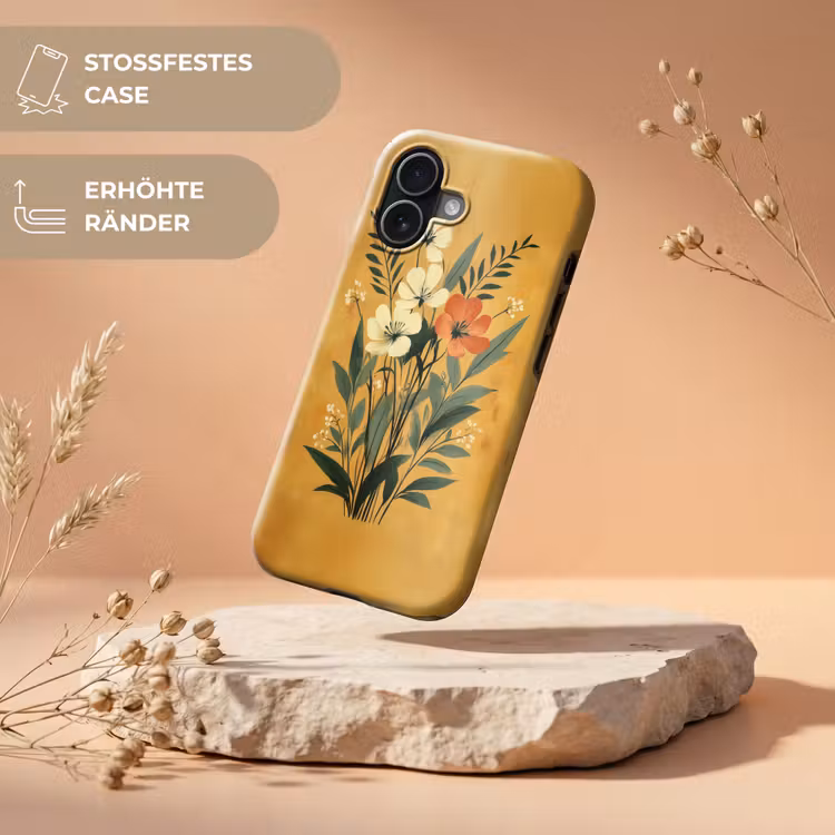 Bladeren - Boeket - Bloemen - Geel Toughcase MagSafe Apple iPhone 17 klein -USP_RandenV_DE