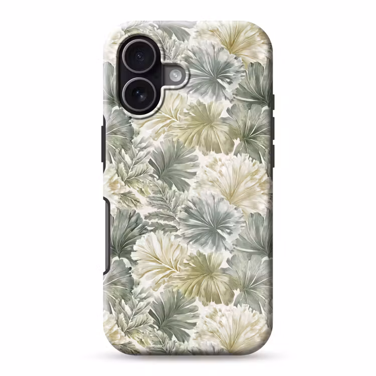 Bladeren - Botanisch - Groen Toughcase MagSafe Apple iPhone 17 klein 1017 -3d