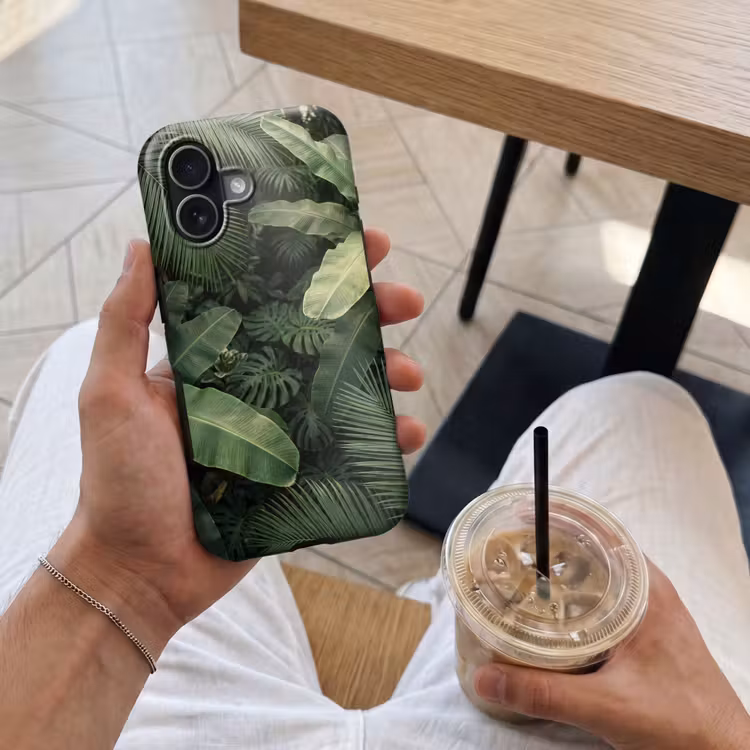 Bladeren - Groen - Tropisch - Natuur Toughcase MagSafe Apple iPhone 17 klein -Sfeer1M