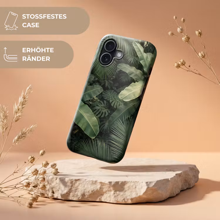 Bladeren - Groen - Tropisch - Natuur Toughcase MagSafe Apple iPhone 17 klein -USP_RandenV_DE