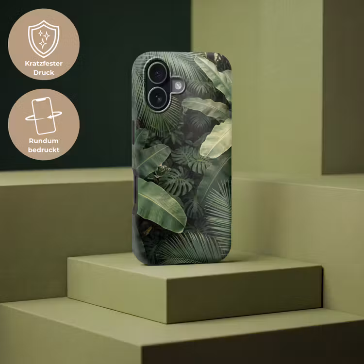 Bladeren - Groen - Tropisch - Natuur Toughcase MagSafe Apple iPhone 17 klein -USP_PrintM_DE