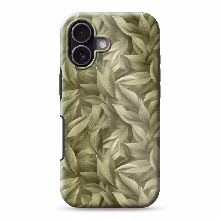 Bladeren - Modern - Groen Toughcase MagSafe Apple iPhone 17 klein 1017 -3d
