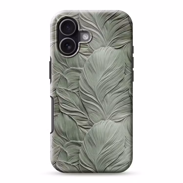 Bladeren - Textuur - Groen Toughcase MagSafe Apple iPhone 17 klein 1017 -3d
