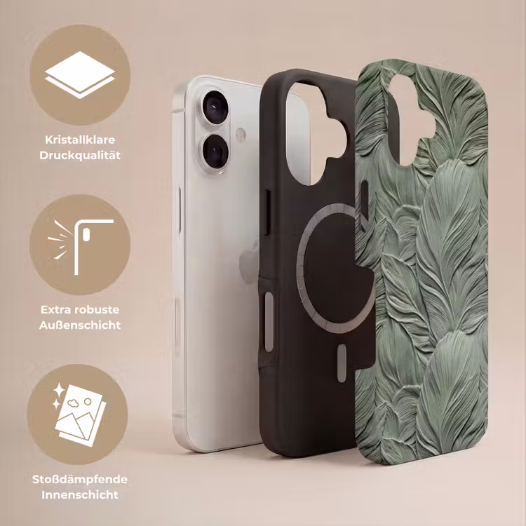 Bladeren - Textuur - Groen Toughcase MagSafe Apple iPhone 17 klein 1017 -USP_Lagen_DE