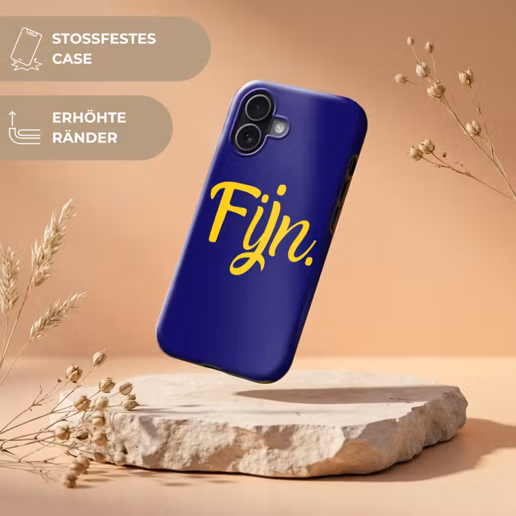 Blauw - Geel - Fijn Toughcase MagSafe Apple iPhone 17 klein -USP_RandenV_DE