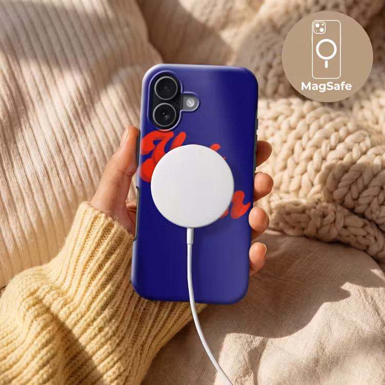 Blauw - Rood - Yes fun - 3D Toughcase MagSafe Apple iPhone 17 klein -USP_MagsafeV