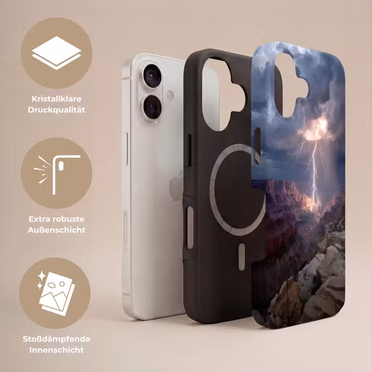 Bliksem - Wolken - Canyon Toughcase MagSafe Apple iPhone 17 klein -USP_Lagen_DE