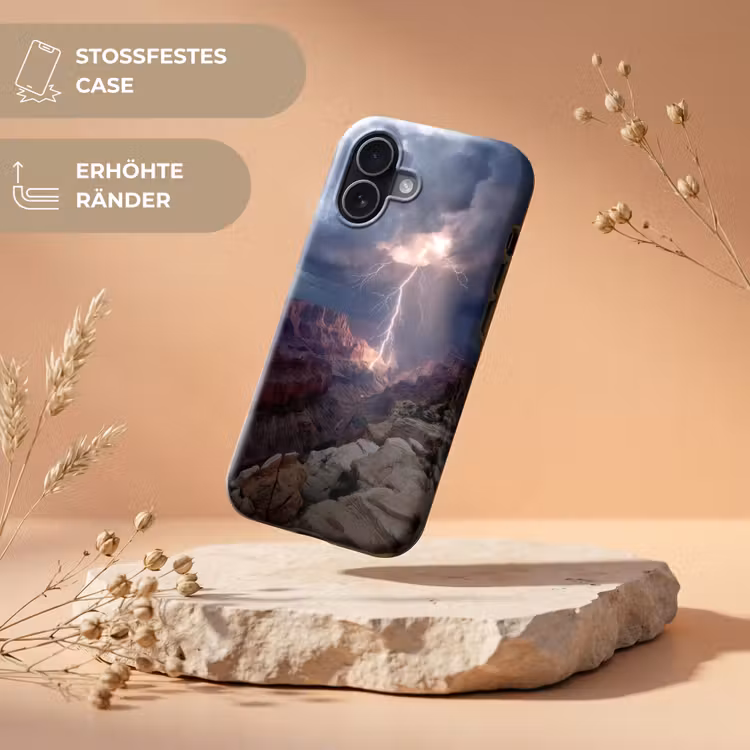 Bliksem - Wolken - Canyon Toughcase MagSafe Apple iPhone 17 klein -USP_RandenV_DE