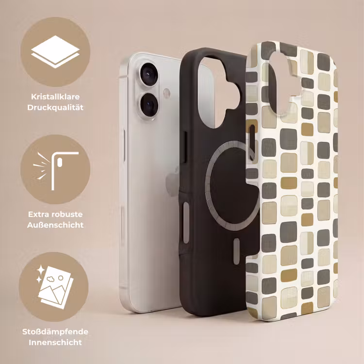 Blokken - Vintage - Grijs Toughcase MagSafe Apple iPhone 17 klein 1017 -USP_Lagen_DE
