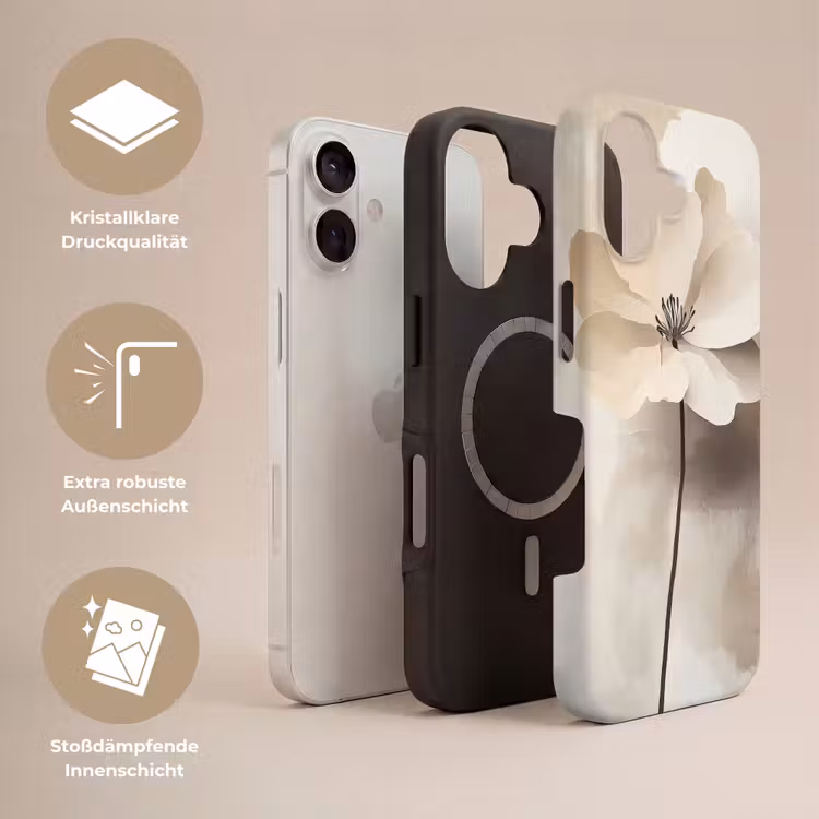 Bloem - Beige - Verf - Schaduw Toughcase MagSafe Apple iPhone 17 klein -USP_Lagen_DE