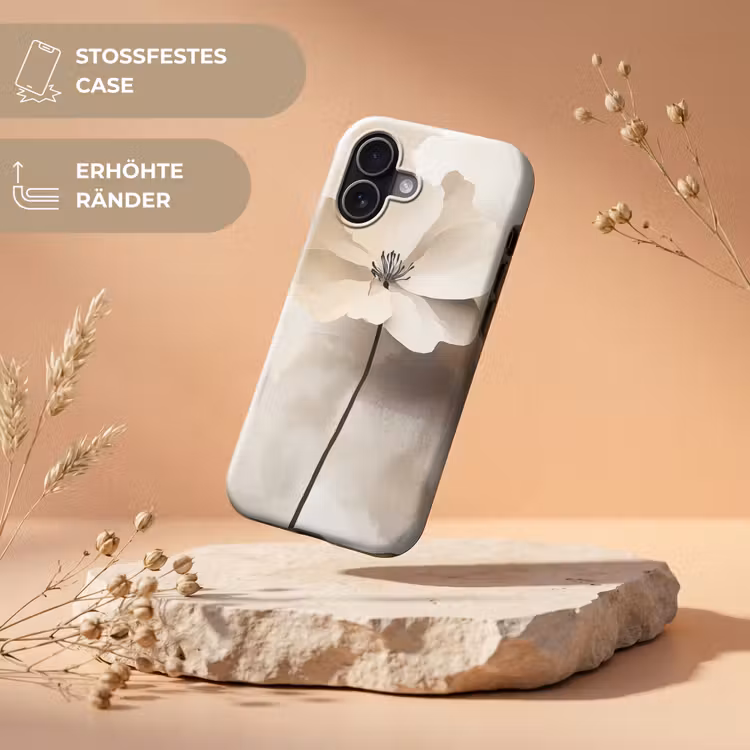 Bloem - Beige - Verf - Schaduw Toughcase MagSafe Apple iPhone 17 klein -USP_RandenV_DE