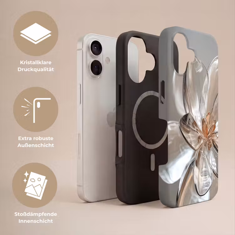Bloem - Glazen - Doorzichtig Toughcase MagSafe Apple iPhone 17 klein -USP_Lagen_DE