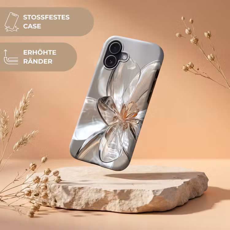 Bloem - Glazen - Doorzichtig Toughcase MagSafe Apple iPhone 17 klein -USP_RandenV_DE