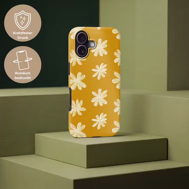 Bloem - Speels - Okergeel Toughcase MagSafe Apple iPhone 17 klein 1017 -USP_PrintM_DE