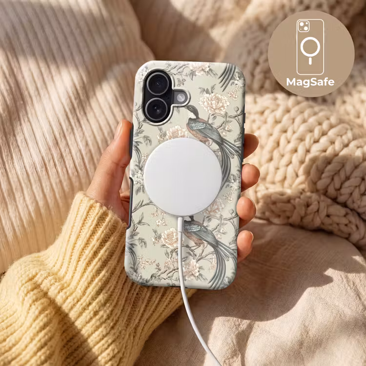 Bloem - Vogel - Kleurrijk Toughcase MagSafe Apple iPhone 17 klein 1017 -USP_MagsafeV