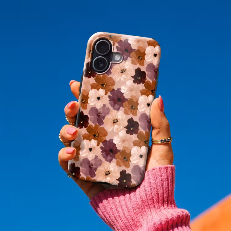 Bloemen - Abstract - Aardetinten Toughcase MagSafe Apple iPhone 17 klein 1017 -Sfeer1V