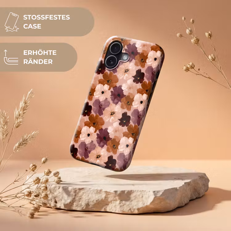 Bloemen - Abstract - Aardetinten Toughcase MagSafe Apple iPhone 17 klein 1017 -USP_RandenV_DE