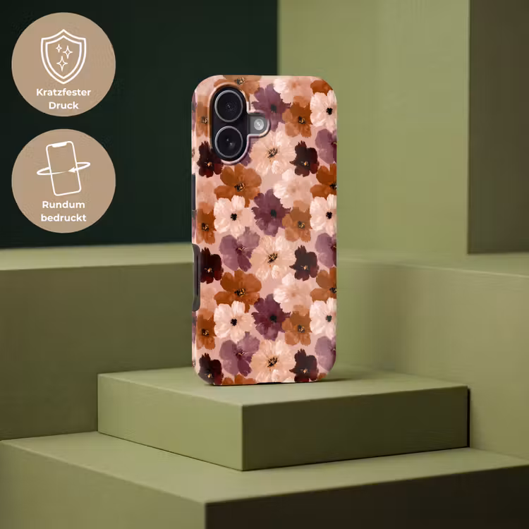 Bloemen - Abstract - Aardetinten Toughcase MagSafe Apple iPhone 17 klein 1017 -USP_PrintM_DE