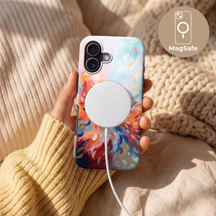 Bloemen - Abstract - Kunst - Modern Toughcase MagSafe Apple iPhone 17 klein -USP_MagsafeV